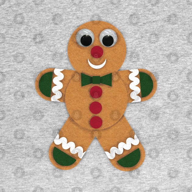 Christmas Felt Gingerbread by LMHDesigns